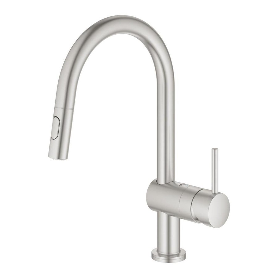 Grohe Minta Touch Elektronik Dokunmatik Evye Bataryası Super Steel- 31358DC2